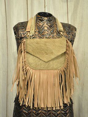 Convertible Cowhide Leather Bag – Shoulder & Crossbody Strap | Handmade Western
